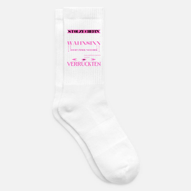 Ich bin eine stolze Chefin von einer Truppe - Tennissocken - Weiß