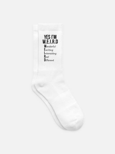 yes I'm weird - Tennissocken - Weiß