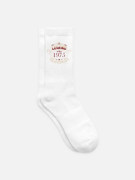Geburtstag Legende 1975 Vintage Stil - Tennissocken - Weiß