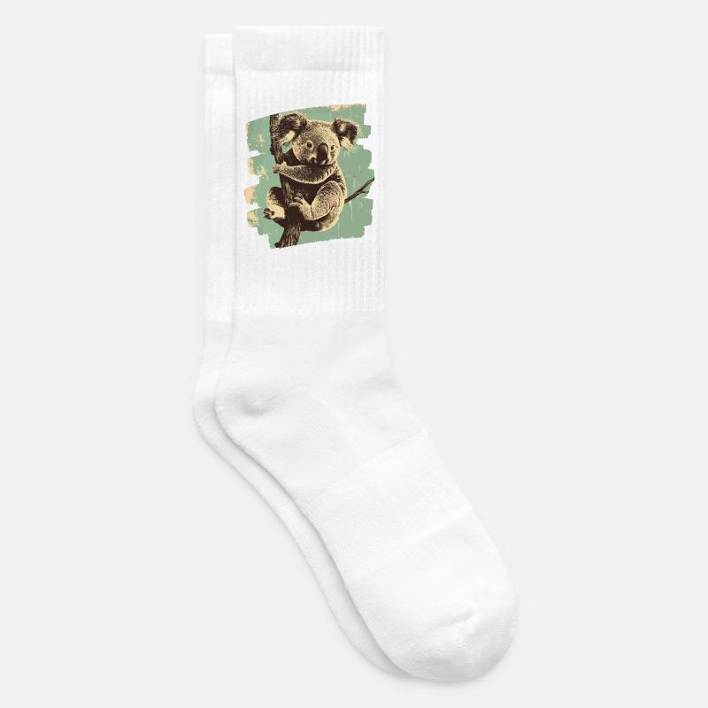 Koala - Tennissocken - Weiß
