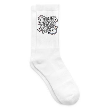 Überraschungs-Soundeffekt-Wolkenkunst - Tennissocken - Weiß - Rechts