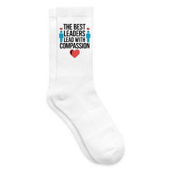 Zwillingsherzen über die Distanz hinweg - Tennissocken - Weiß - Rechts