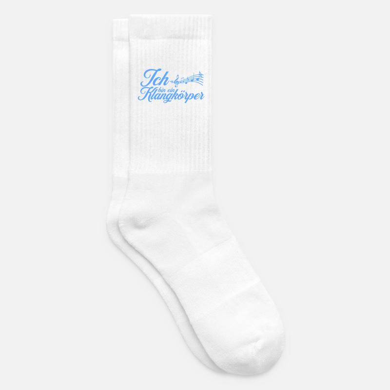 Ich bin ein Klangkörper im Chor Chorsängerin - Tennissocken - Weiß