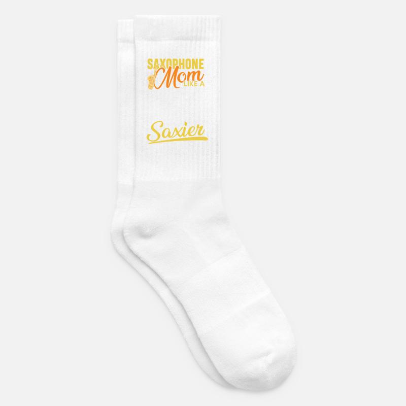 Saxophone mom like a normal mom - Tennissocken - Weiß