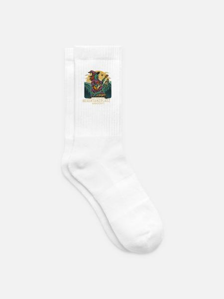 Hexentanz Rock auf Hexentanzplatz - Tennissocken - Weiß
