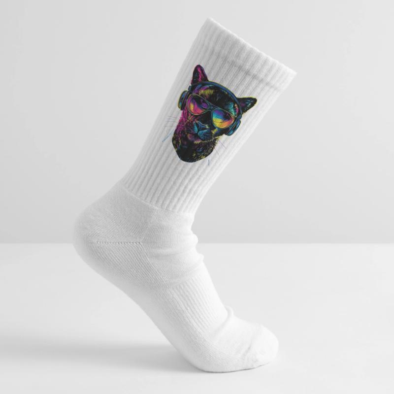 Panther Leopard Big Cat Cute Big Cat Panter Tennis socks