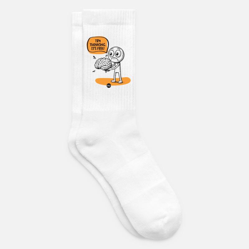 Gehirn. Einige Montage erforderlich. - Tennissocken - Weiß