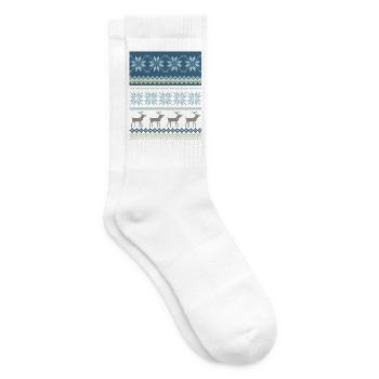 Sparkling Winter Scene - Tennis socks - white - Right