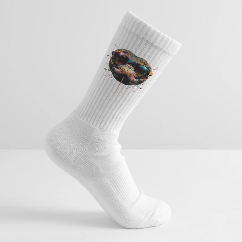 serpent, python, cobra, serpent à sonnettes, serpents Chaussettes de tennis