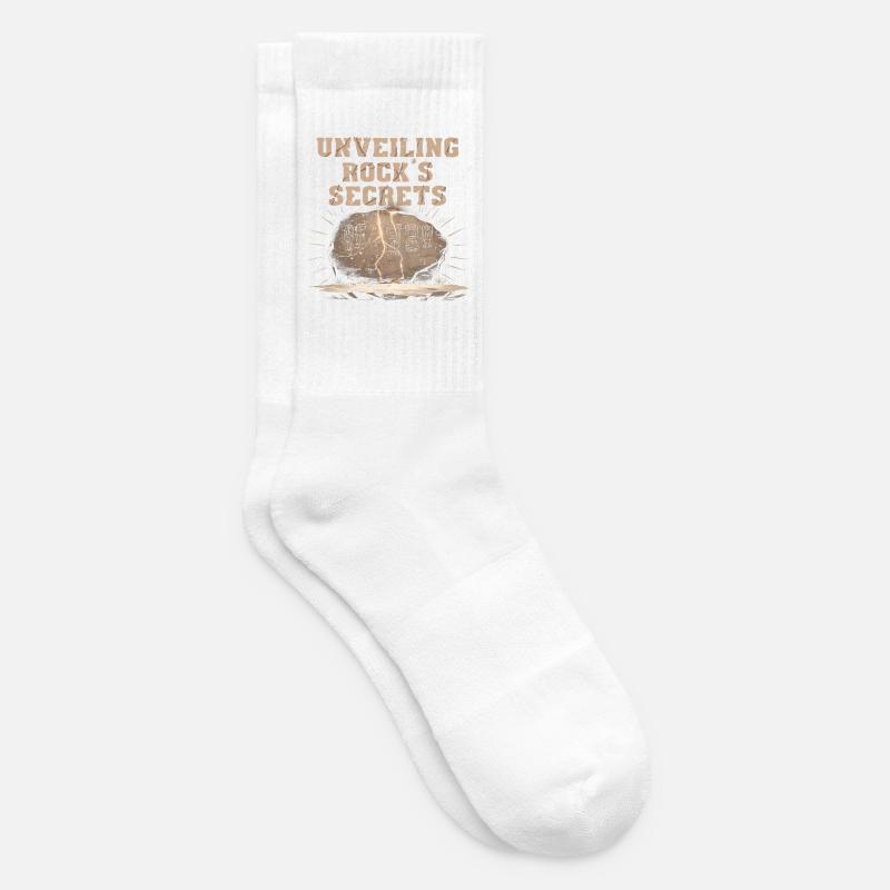 Petroglyphe Petroglyphen Unveiling Rock's Secrets - Tennissocken - Weiß