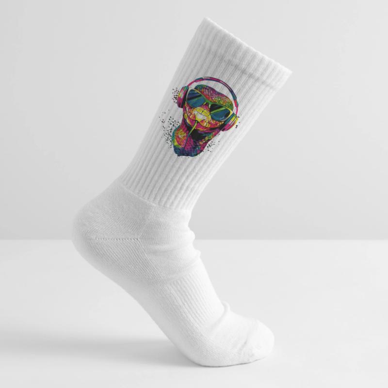 serpent, python, cobra, serpent à sonnettes, serpents Chaussettes de tennis