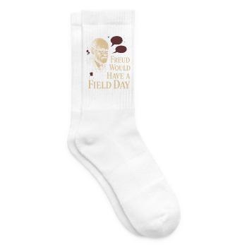 Un futur psychologue me diagnostique - Chaussettes de tennis - blanc - Droite