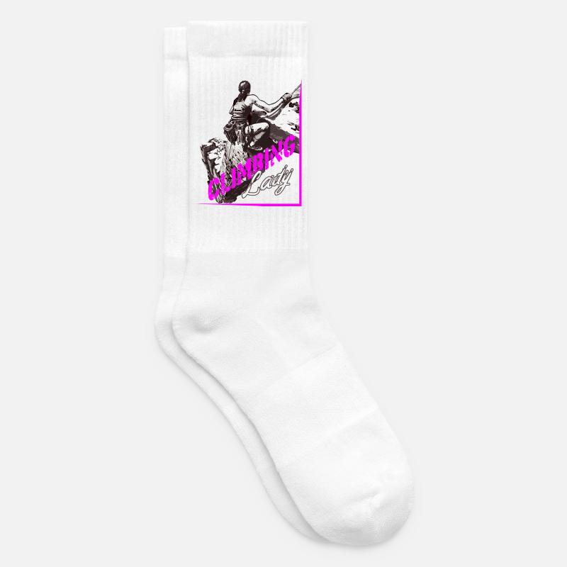 Grimpeuse Alpiniste - Chaussettes de tennis - blanc