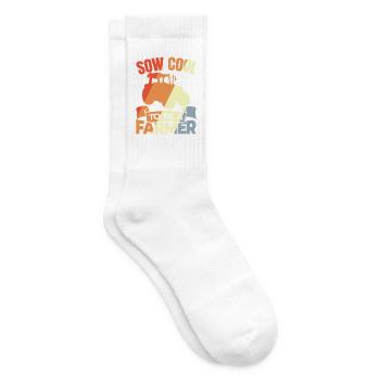 Mein Herz schlägt für Schulbusse - Tennissocken - Weiß - Rechts