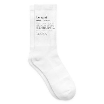 Unispruch "Lehramt" Student Geschenk, Studenten - Tennissocken - Weiß - Rechts