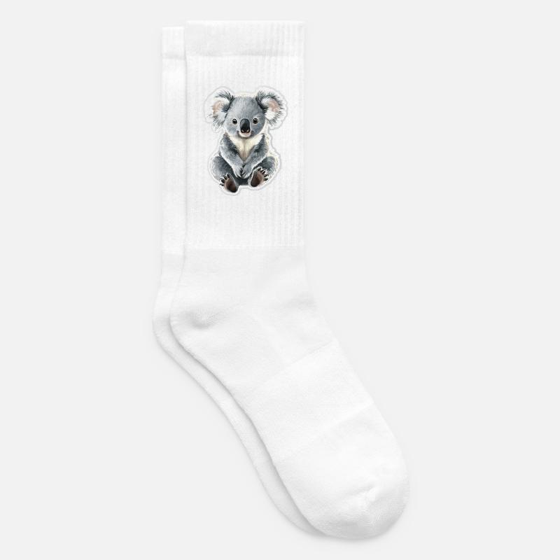 Koala - Tennissocken - Weiß