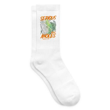 Serious About Cuban Knight Anoles Since 1991 - Tennis socks - white - Right