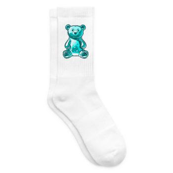Gummibär Türkis - Tennissocken - Weiß - Rechts