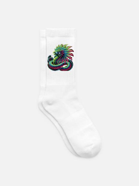 Azteken Drache - Tennissocken - Weiß