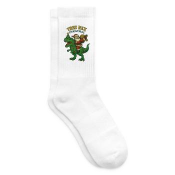 Noël – Tree Rex Weihnachten - Tennissocken - Weiß - Rechts