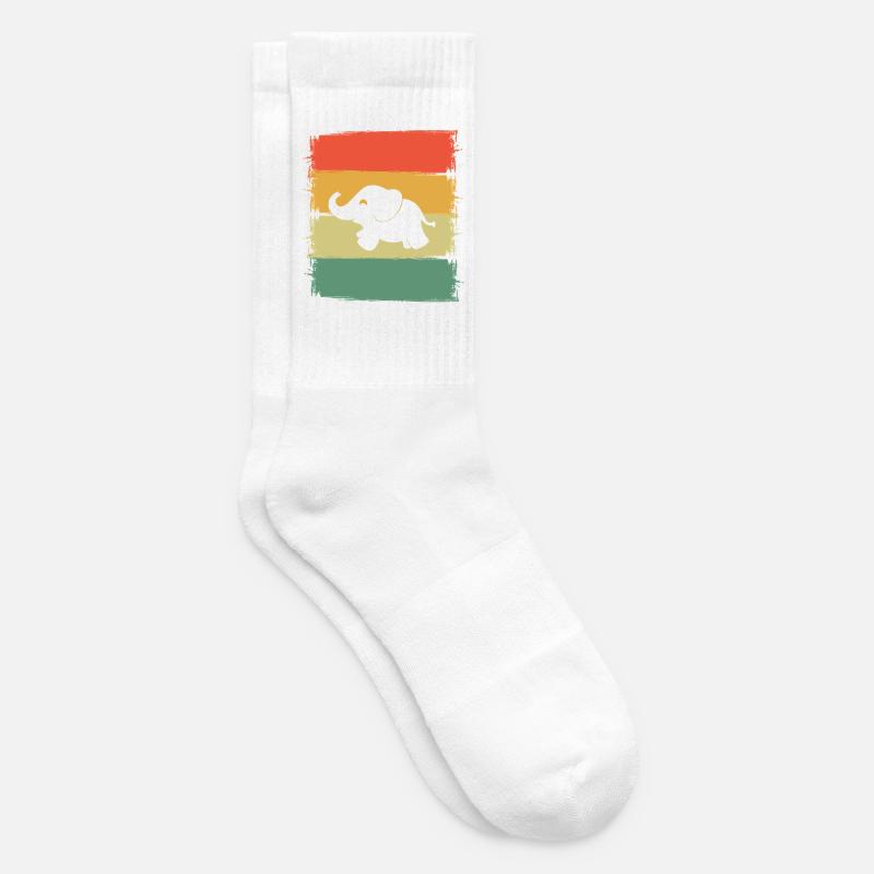 Elefant - Tennissocken - Weiß