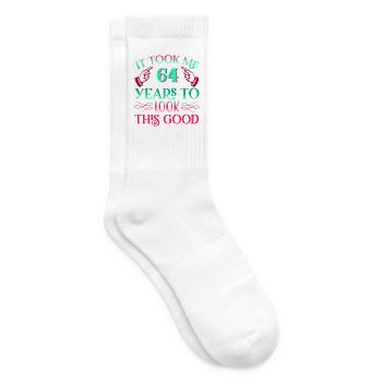 Es dauerte 64 Jahre um so gut auszusehen - Tennissocken - Weiß - Rechts
