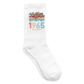 1965 Vintage Anniversaire Original Retro Cadeau - Chaussettes de tennis - blanc - Droite