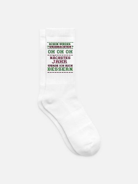 Ugly christmas - Tennissocken - Weiß