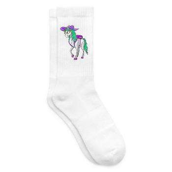 Zurück zur Schule 2026 Unicorn Style Design Tee Kids - Tennissocken - Weiß - Rechts