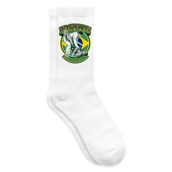 Brasilianische Jiu-Jitsu-Kampfkünste - Tennissocken - Weiß - Rechts