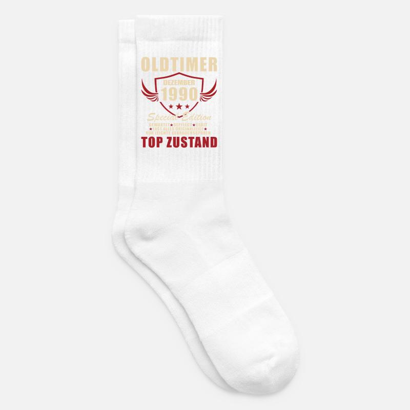 Oldtimer Dezember 1990 Sonderedition - Tennissocken - Weiß