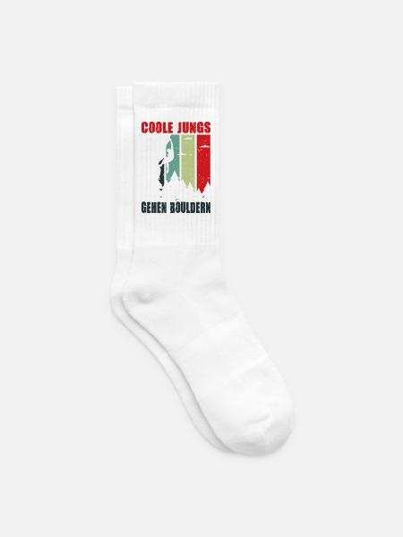 Bouldern Geschenke Klettern Kletterer Boulderer - Tennissocken - Weiß