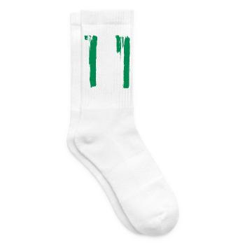 Nigeria flag - Tennis socks - white - Right