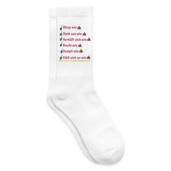 Klingt wie, Sieht aus wie ... - Tennissocken - Weiß - Rechts