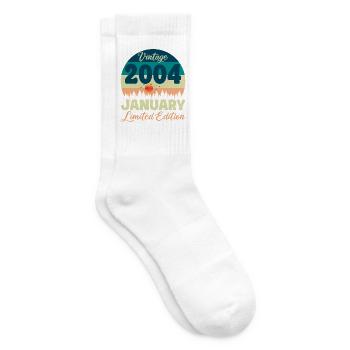 Birthday January 2004 Gift Vintage Limited - Tennis socks - white - Right