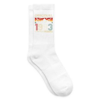 33rd Birthday Original January 1993 - Tennis socks - white - Right