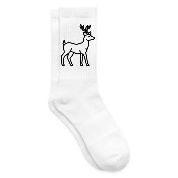 cerf - Chaussettes de tennis - blanc - Droite
