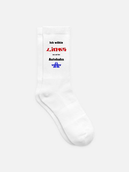 Ich wähle Links - Tennissocken - Weiß