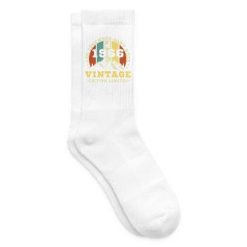 1966 Vintage Rétro Cadeau D'anniversaire - Chaussettes de tennis - blanc - Droite