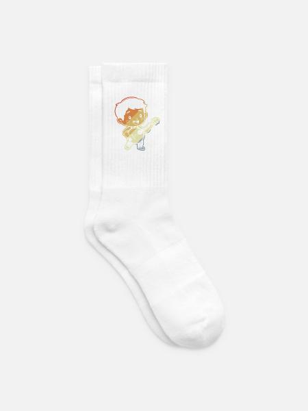 Kleiner Banjoist Comic - Tennissocken - Weiß