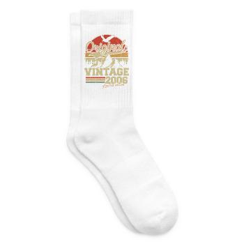 Original 2006 Vintage Vintage Birthday Retro - Tennis socks - white - Right