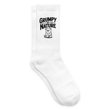 Grumpy by Nature - Tennis socks - white - Right