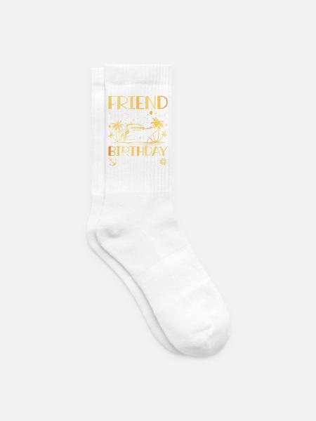 Freund des Geburtstagskreuzers - Tennissocken - Weiß