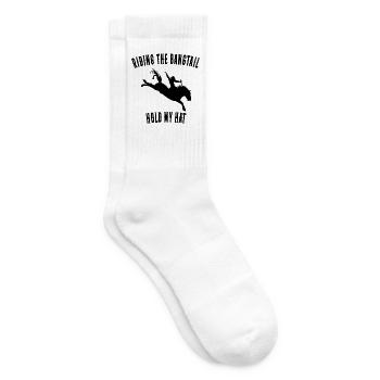 Rodeo Cowboy  Riding the Bangtail - Tennissocken - Weiß - Rechts