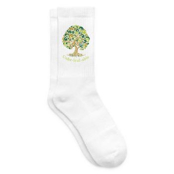 Unbe-leaf-able Baum Wortspiel - Tennissocken - Weiß - Rechts
