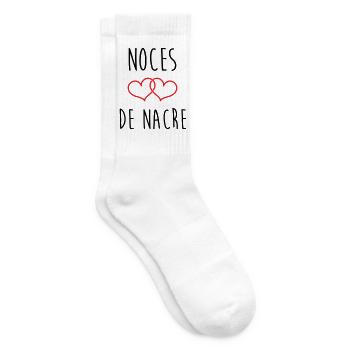 Muttermutt-Hochzeit 42 Jahre Ehe - Tennissocken - Weiß - Rechts