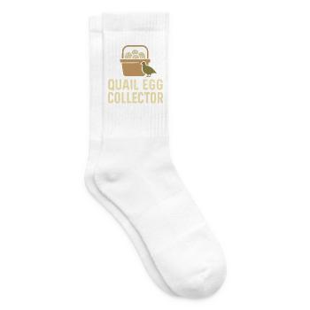 Quail Keeper Quail Farmer Backyard Quail - Tennis socks - white - Right