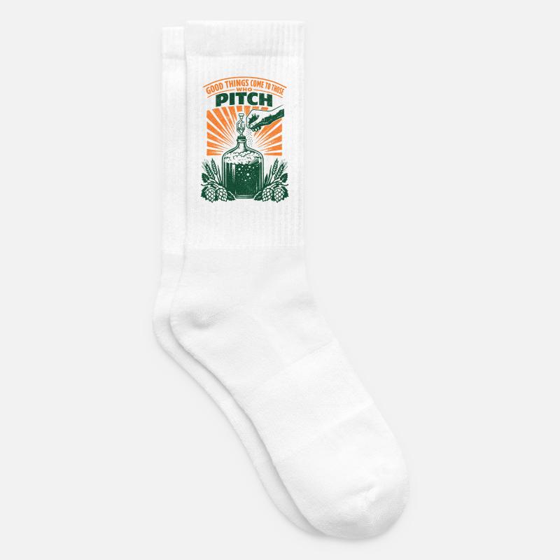 Good things come with yeast | Hobby brewing - Tennis socks - white
