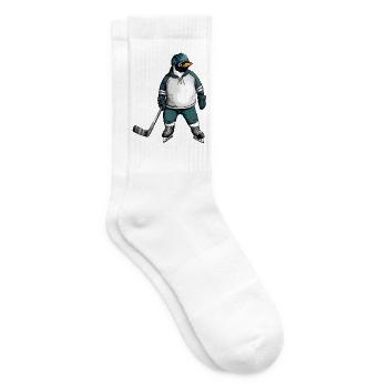 Eishockey Pinguin - Tennis socks - white - Right