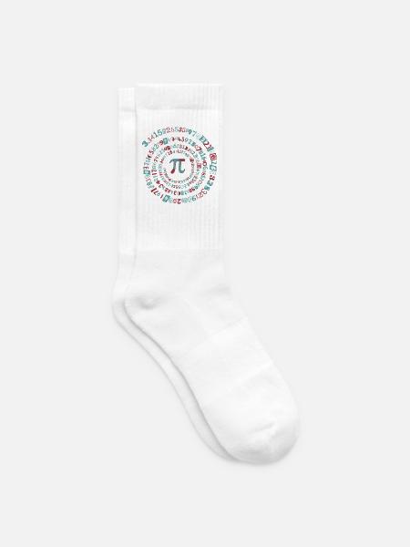 Pi - Mathematik - Tennissocken - Weiß
